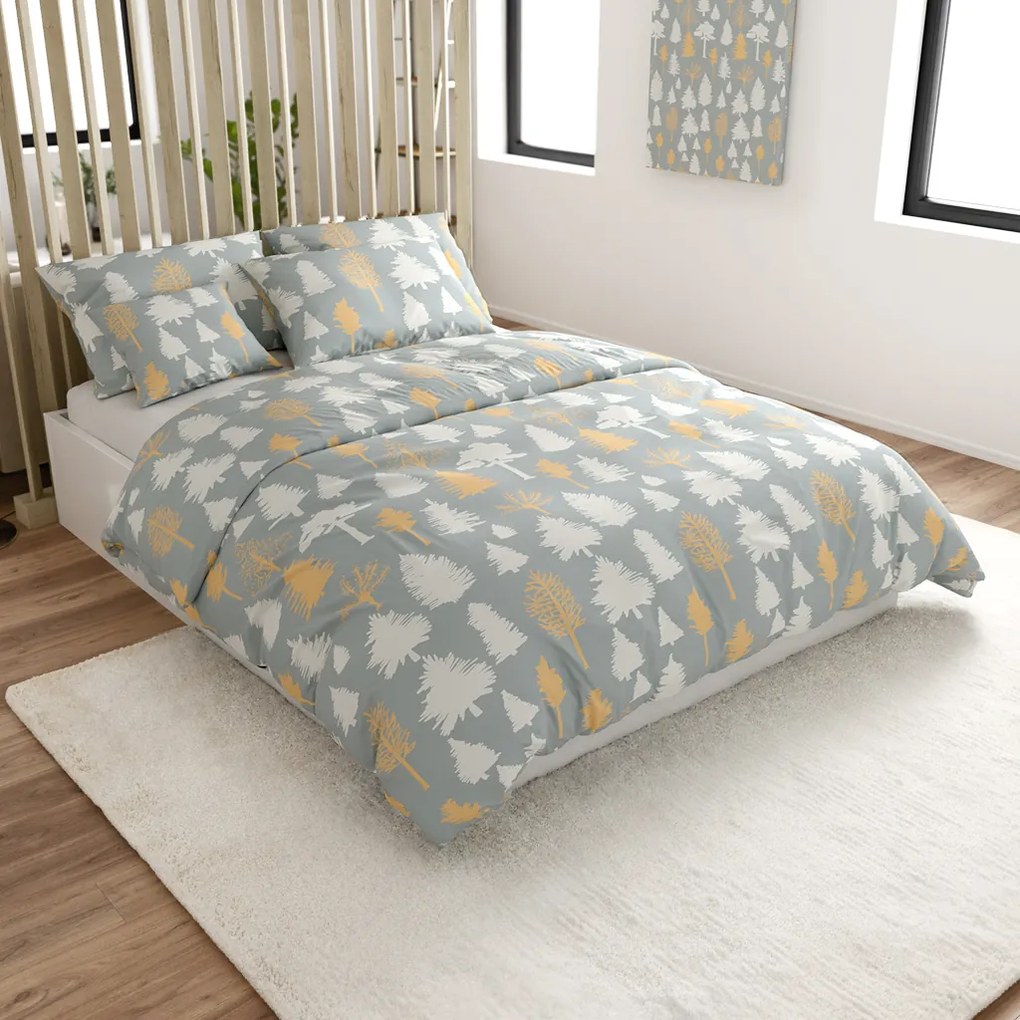 PrzytulneMieszkanie.pl PrzytulneMieszkanie.pl Bawełniana pościel HOLLY REST szara Rozmiar pościeli: 70 x 90 cm | 140 x 200 cm