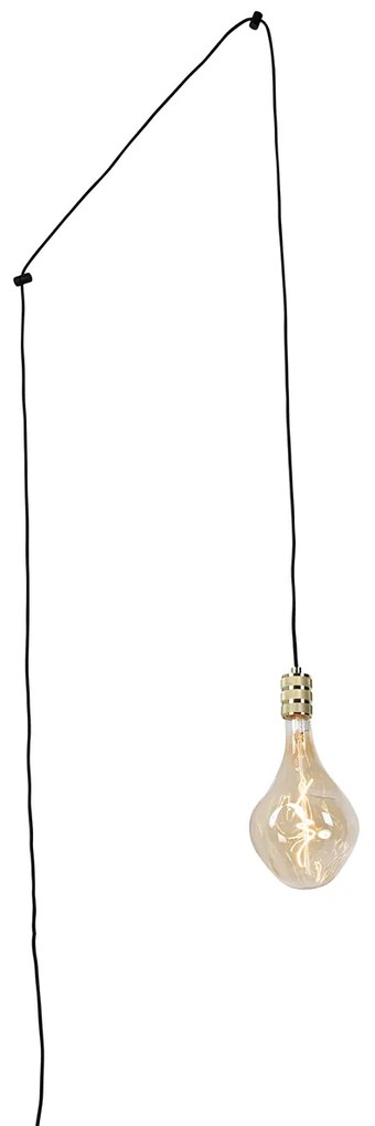 Lampa wisząca złota z wtyczką w komplecie PS160 złota z możliwością ściemniania - CavaluxDesignerski Oswietlenie wewnetrzne