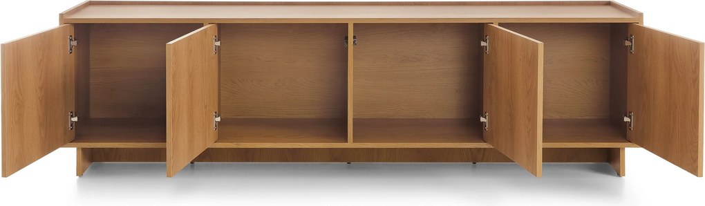 Szafka RTV stojąca ZENITH 195 cm do Salonu pod Telewizor - Brązowy