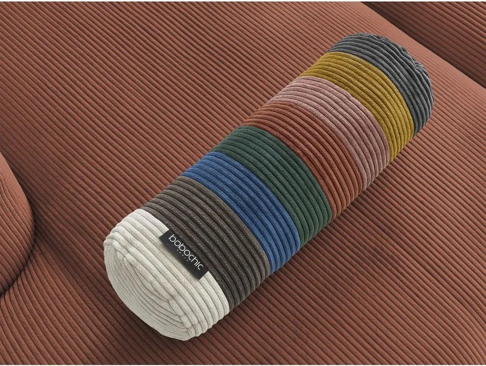 Pomarańczowy sztruksowy narożnik Belair – Bobochic Paris