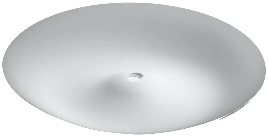 Biały nowoczesny szklany plafon 63 cm - EXX211-Nosco