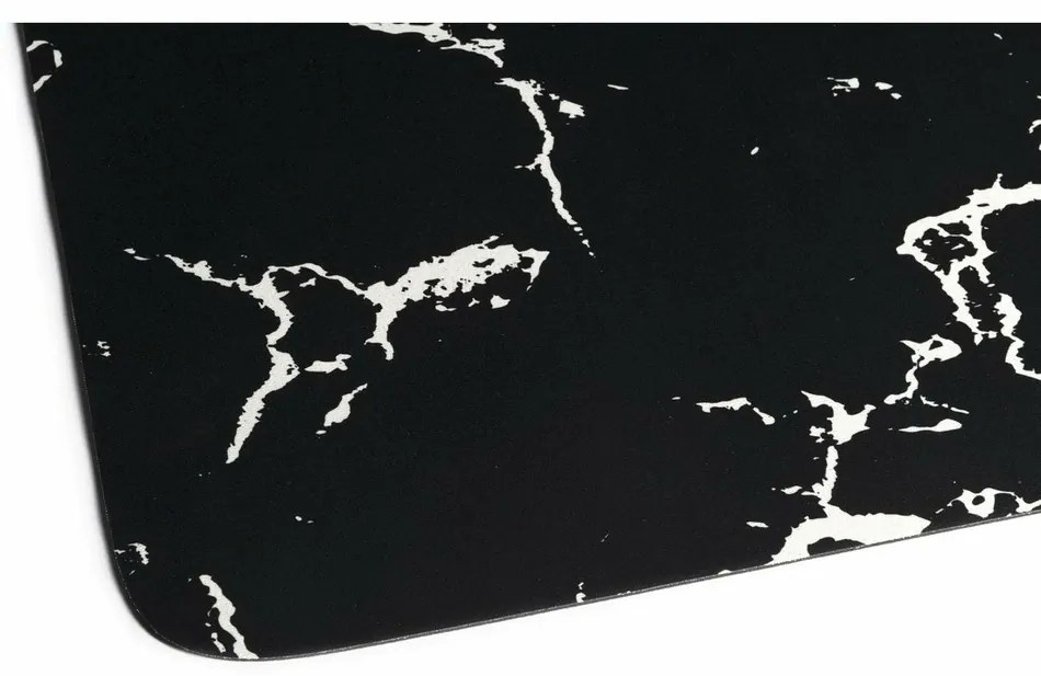 AQUALINE PCD011 dywanik łazienkowy 50 x 80 cm ,czarny/marmurowy