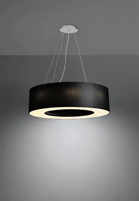 Czarny designerski okrągły żyrandol - EX694-Irmo