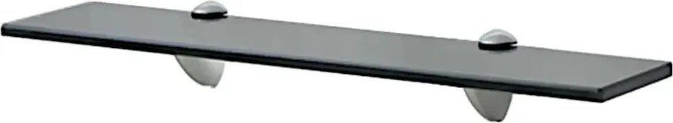 Solidna czarna półka szklana 50x20 cm D7-G66