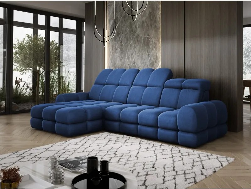 Narożnik TOLLO MINI S Lewostronny Elektryczna regulacja Solar 79 kolor Niebieski WERSAL