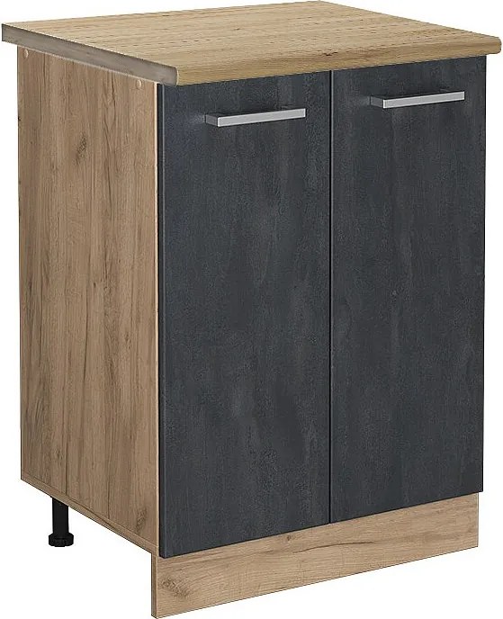 Szafki kuchenne czarny beton 60x60x81.6 r-line