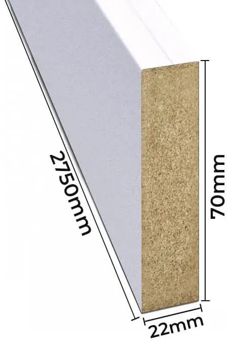 Lamele ażurowe 8 szt. biały mat C8-H09