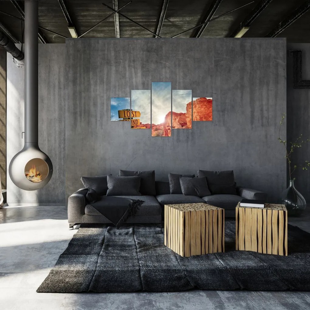 Obraz wskaźnika z napisem (125x70 cm)