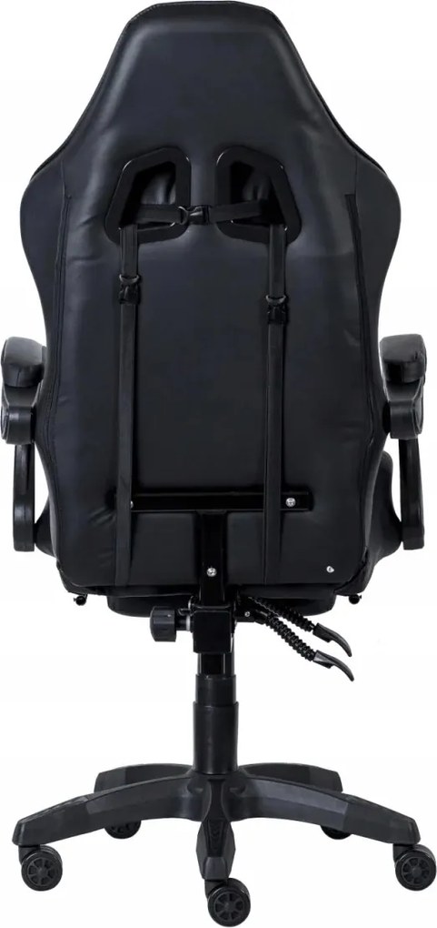 Fotel gamingowy z podnóżkiem Raxor, kolor czarno-niebieski