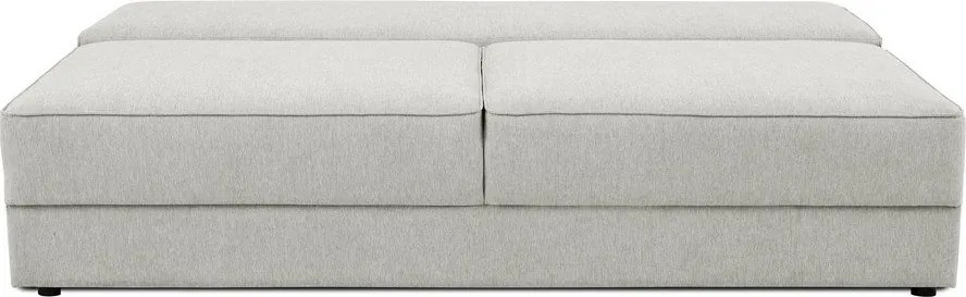 Jasnoszara rozkładana sofa ze schowkiem 202 cm Dora – Scandic