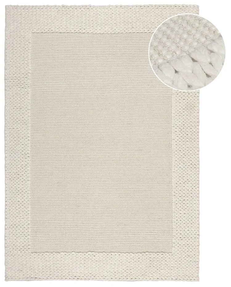 Beżowy dywan wełniany 170x120 cm Rue – Flair Rugs