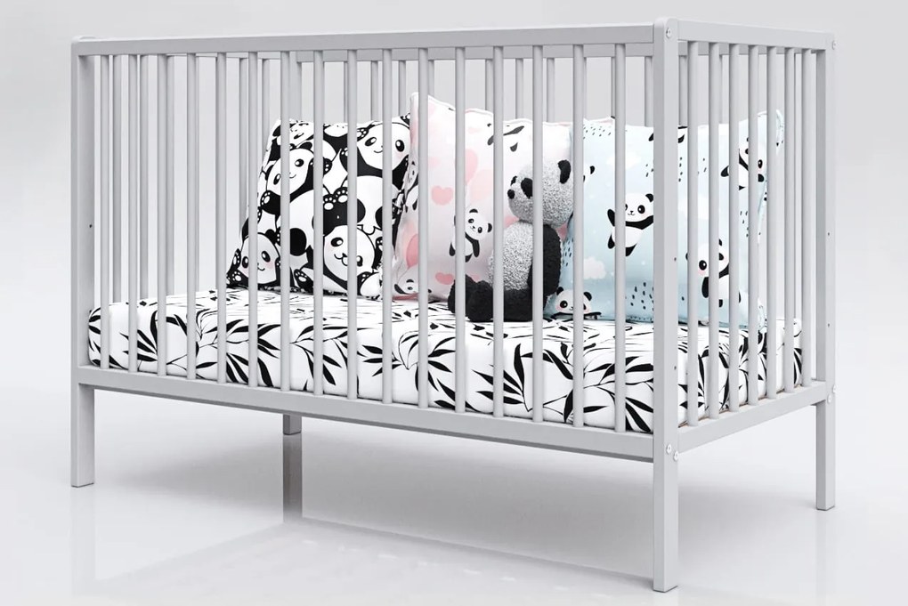 Łóżeczko Dominik szare 120/60