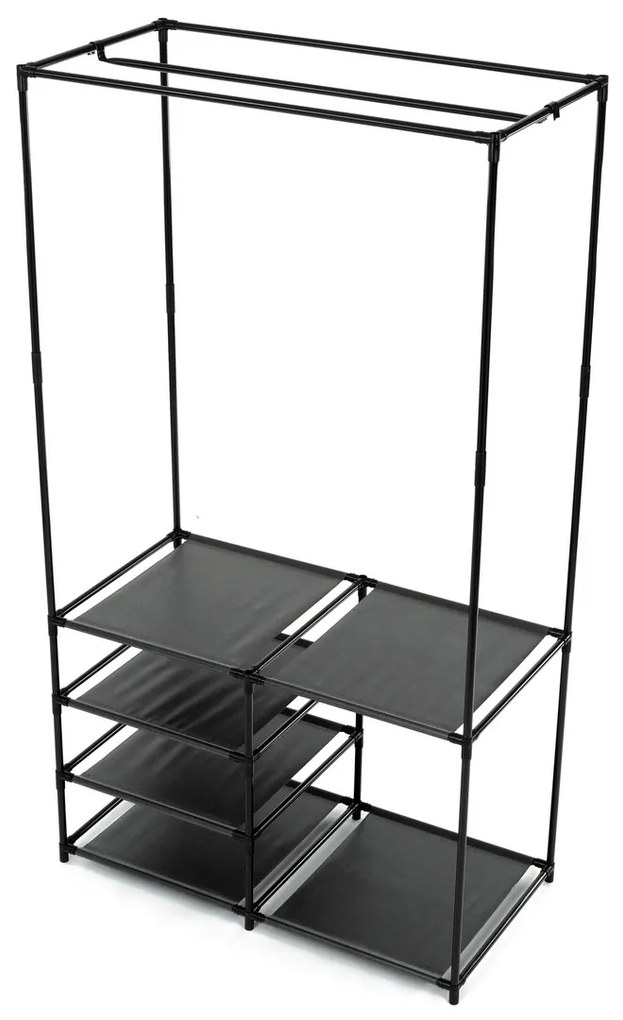 Stojak na ubrania GD-172 BK, metal, czarny