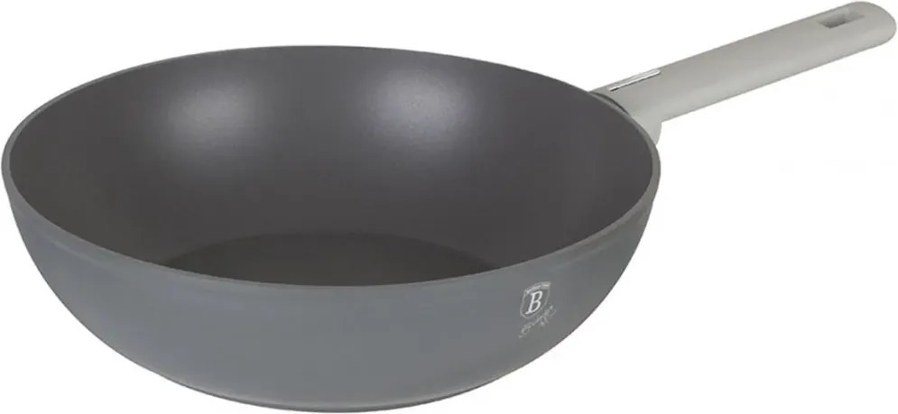 Szary wok z powłoką tytanową 28cm H8-G28