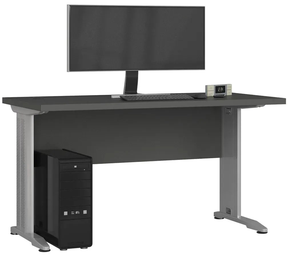 Szare biurko komputerowe H6-T03