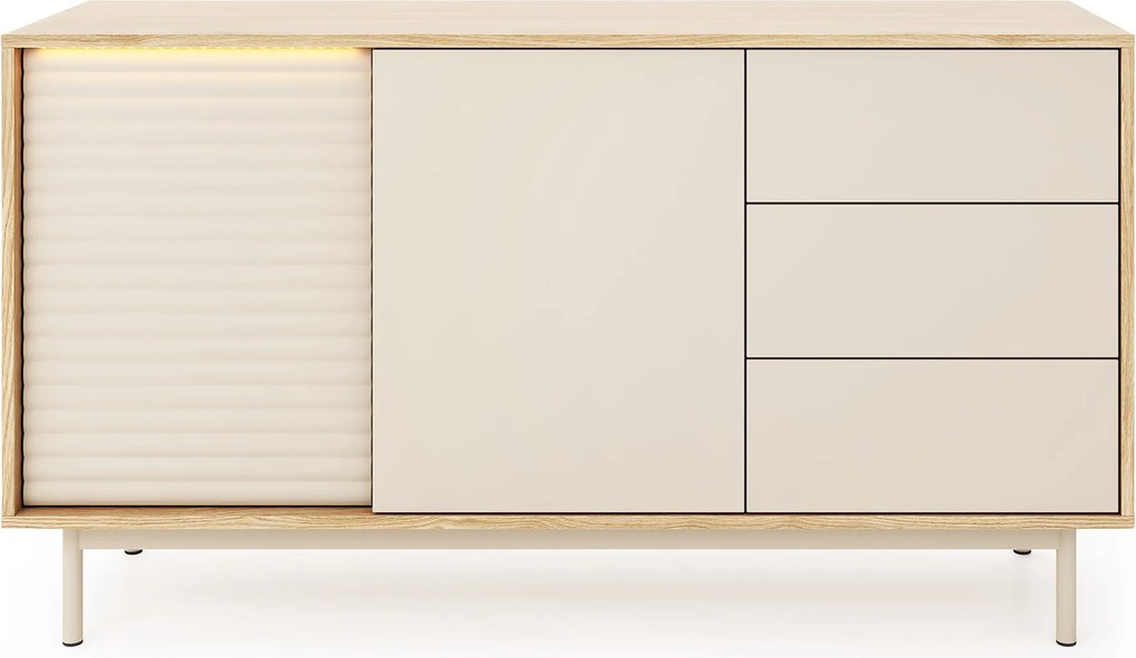 Komoda KALIMERA 140,1 cm do Salonu Sypialni Dąb