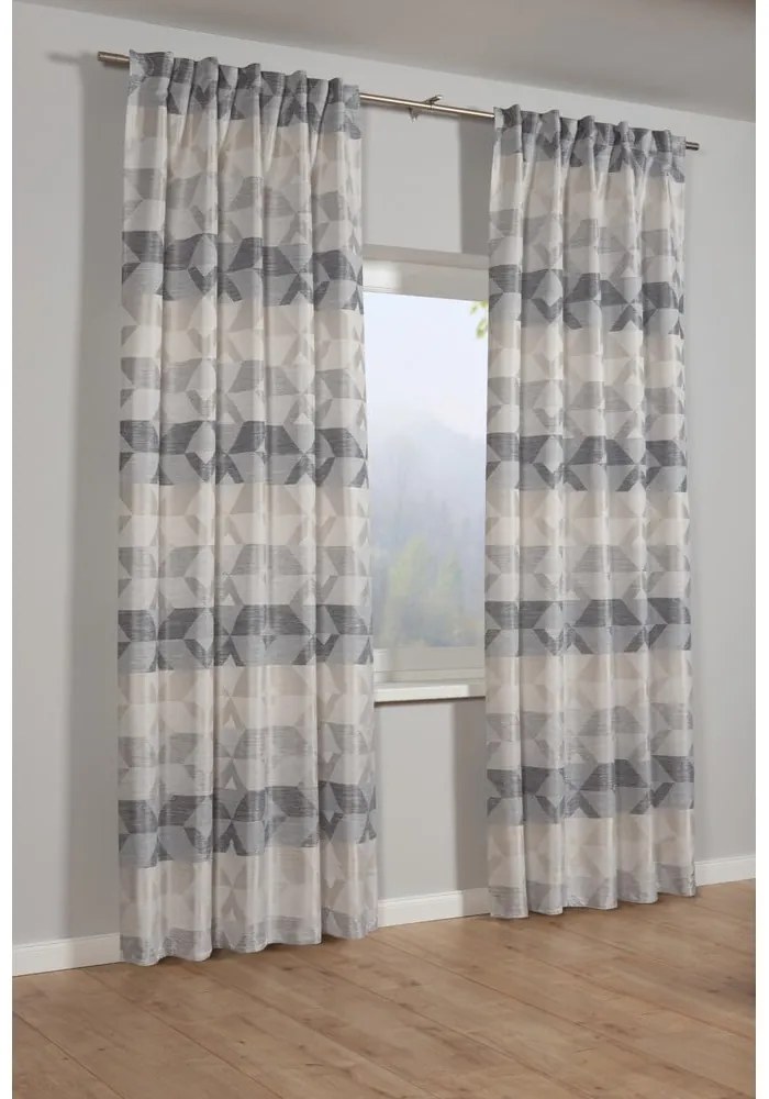Szara firanka 245x140 cm Jacquard – Gardinia