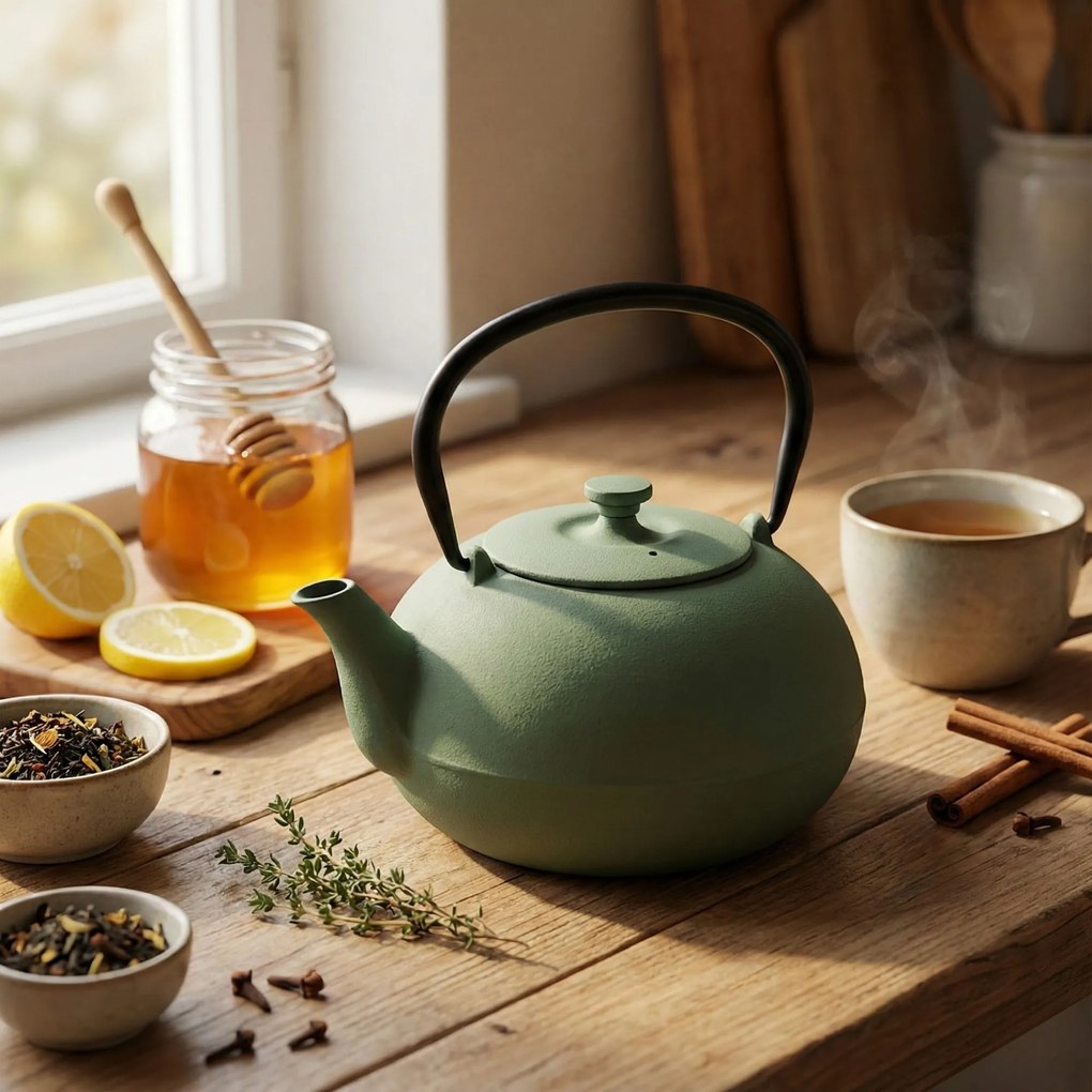 Czajnik żeliwny z zaparzaczem NOMI, 800 ml