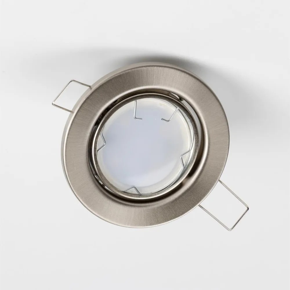 Zestaw 5 opraw wpuszczanych sufitowych do łazienki 1xGU10/4W/230V IP23 matowy chrom