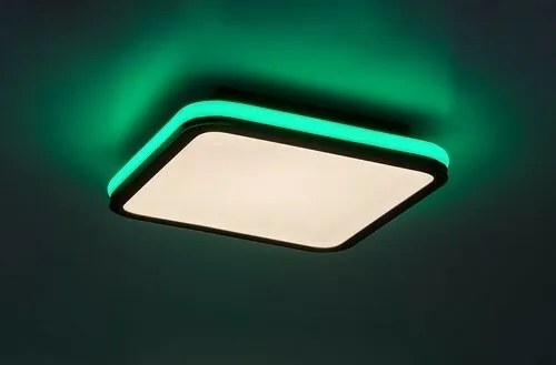 Rabalux 71399 funkcjonalna lampa sufitowa LED Serkan 43W, czarna/biała