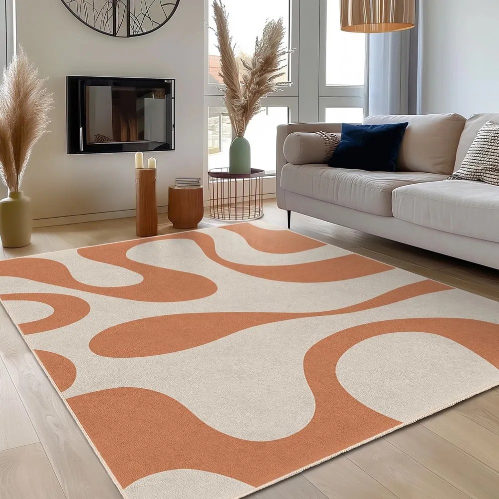 Pomarańczowy dywan odpowiedni do prania 160x230 cm Caramel Latte – Mila Home
