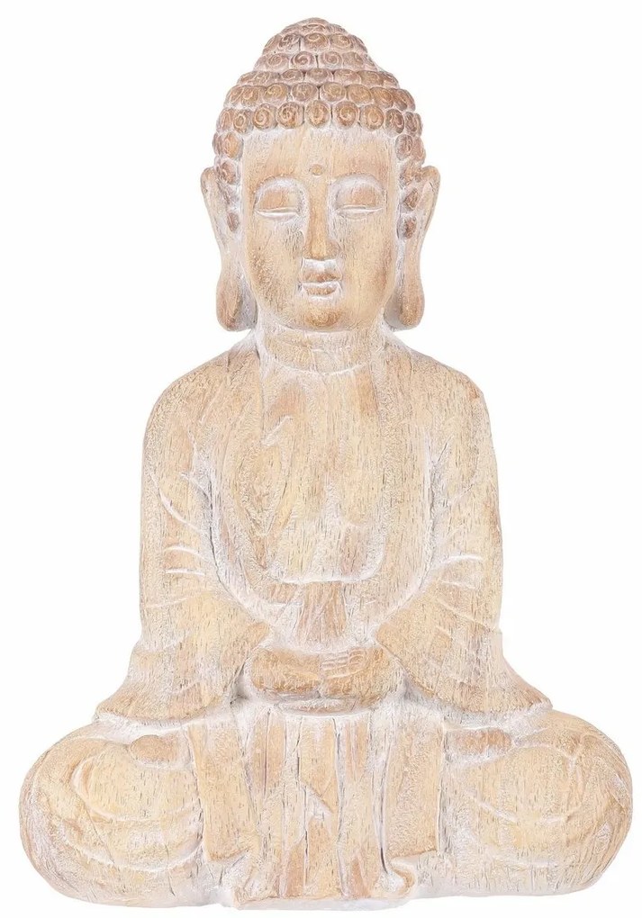 Dekoracja ogrodowa Budda siedzący, magnez, 38 x 21 x 54 cm