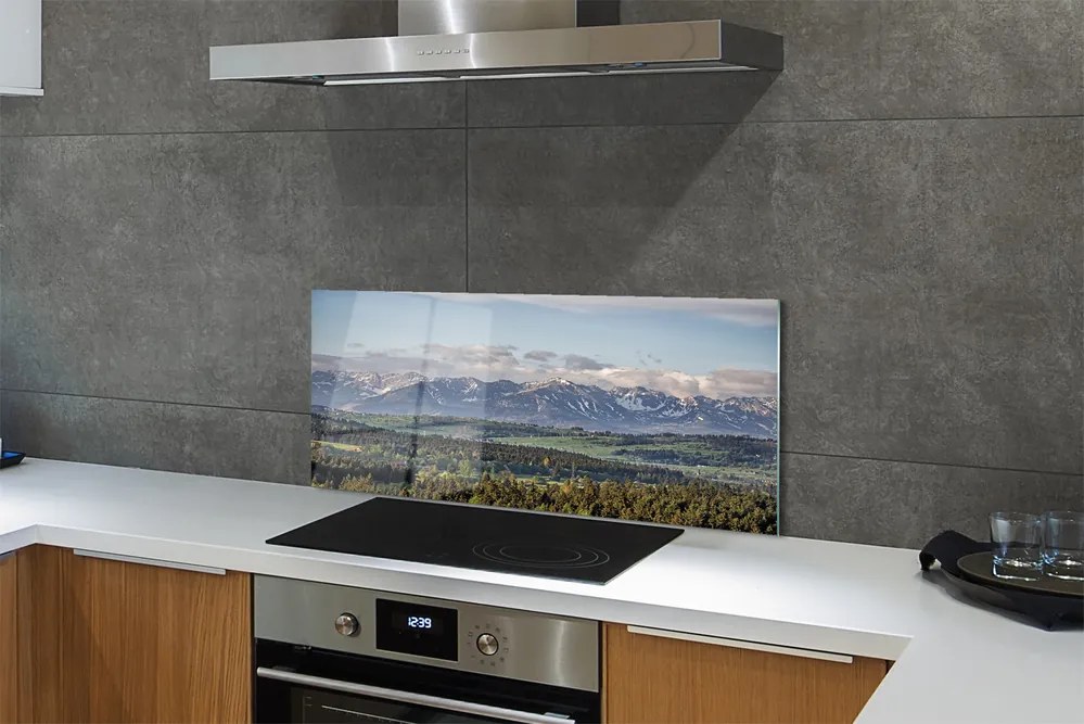 Panel szklany do Kuchni Potęga Wysokich Gór