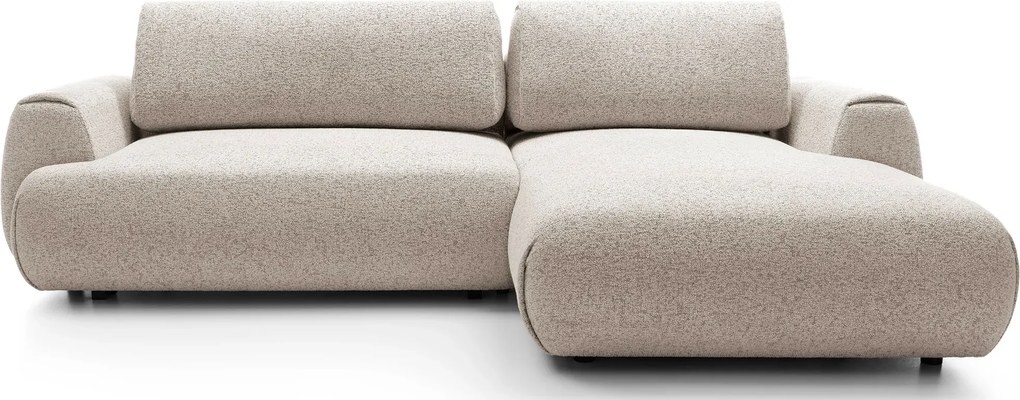 Melanżowy narożnik nowoczesny jasny popiel Z4-M99