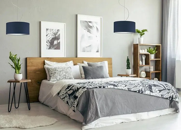 Okrągły żyrandol z abażurem 40 cm - T5-K46