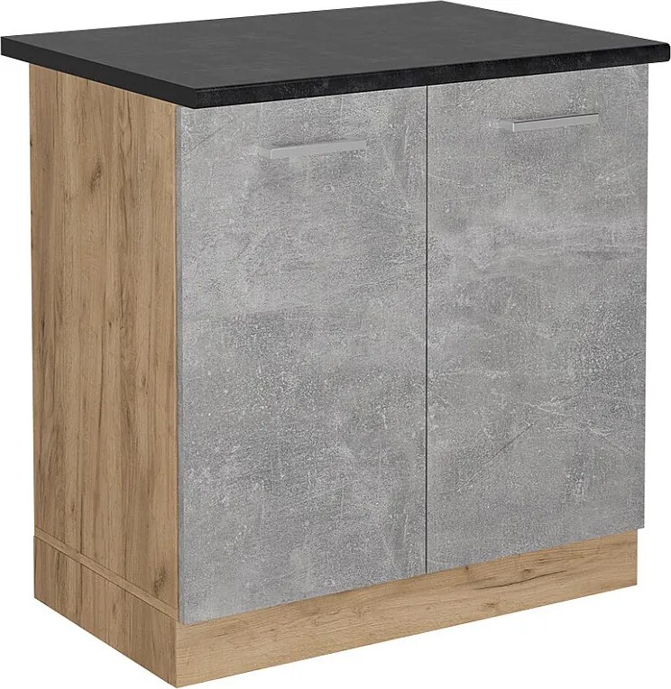 Szafka pod zlew beton 80x60x81.6 r-line