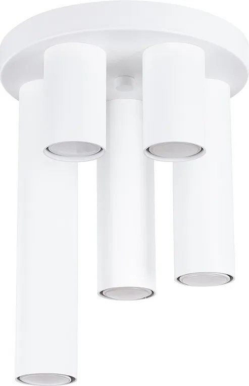 Lampa Sufitowa Nowoczesny Lagos, Stal - 5 Źródło - L.25 X H.33 Cm - Biały