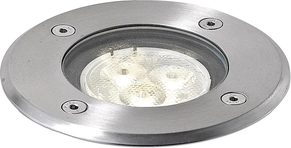 Zewn?trzna oprawa wpuszczana BORA, nowoczesny i uniwersalny styl - D. ø12 cm - okr?g?a - LED SMD 3W - 330lm i 4k - aluminium -500 kg - ip67 - stal nierdzewna