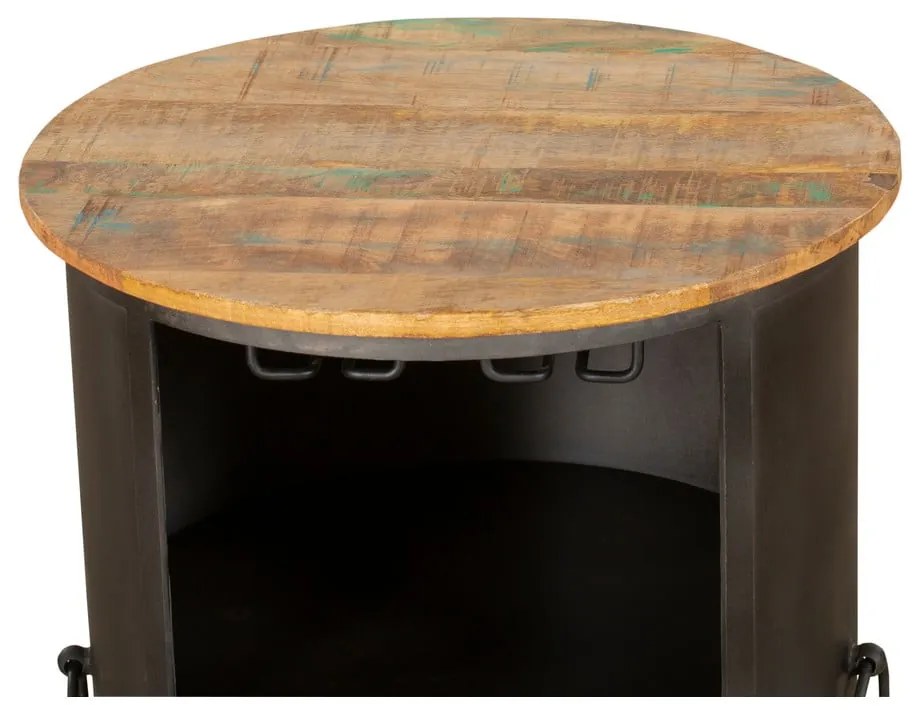 Czarna metalowa szafka na wino liczba butelek 9, 60x85 cm Luni – Interia Home &amp; Living