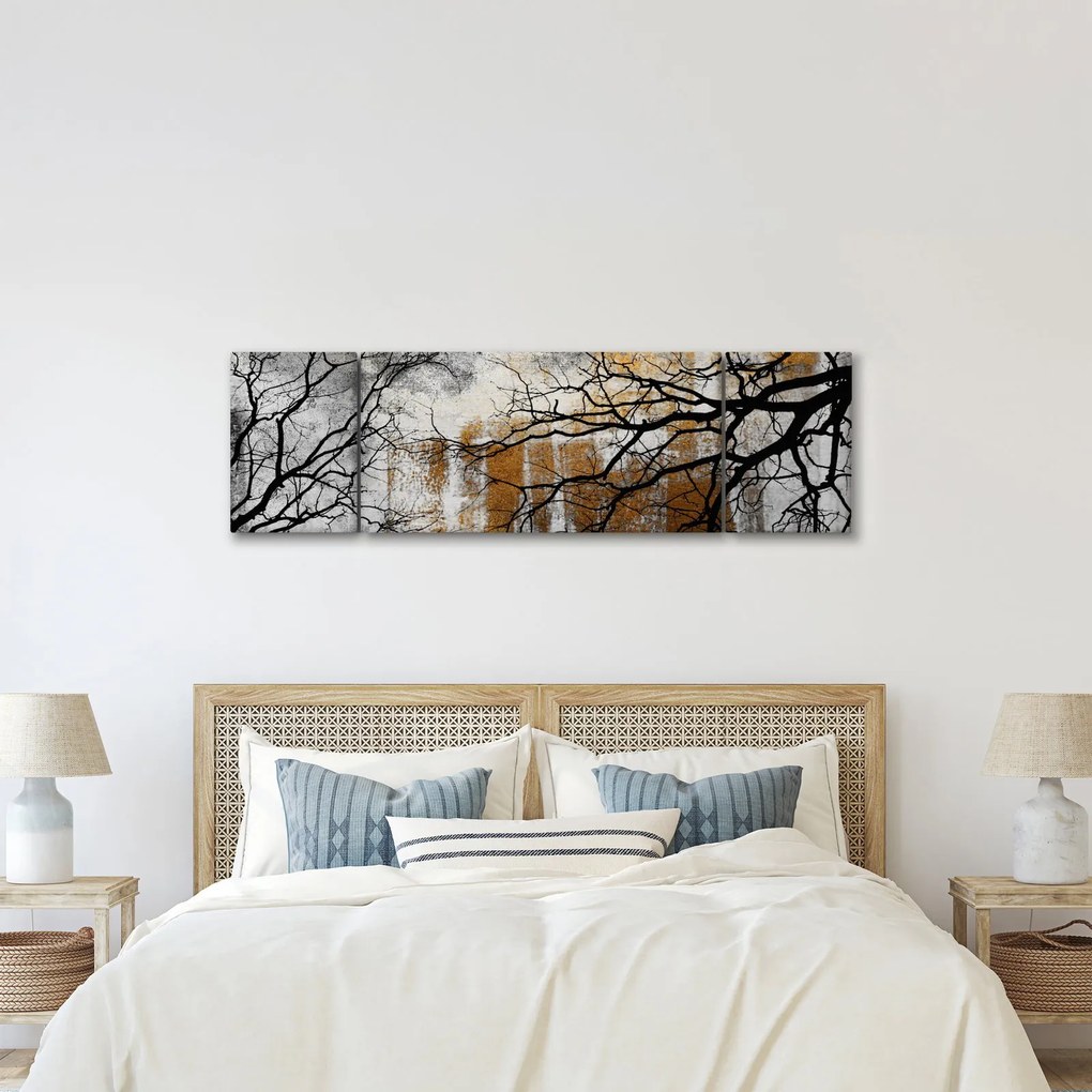 Obraz - Sylwetki drzew (170x50 cm)