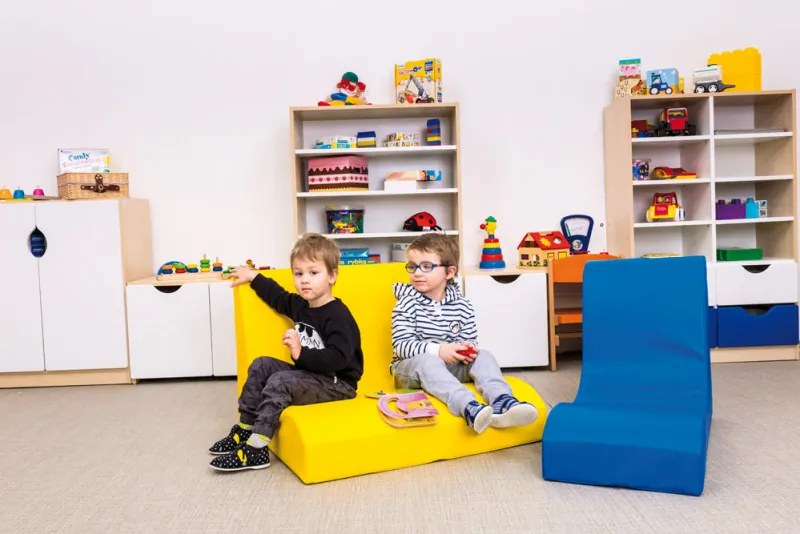 Fotel wypoczynkowy przedszkolny, podwójny Kiddo Soft Relax
