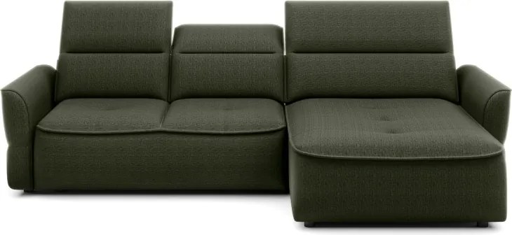 Narożnik MURILLO S Mini z elektryczną regulacją siedziska Prawostronny w tkaninie VOGUE 11 WERSAL