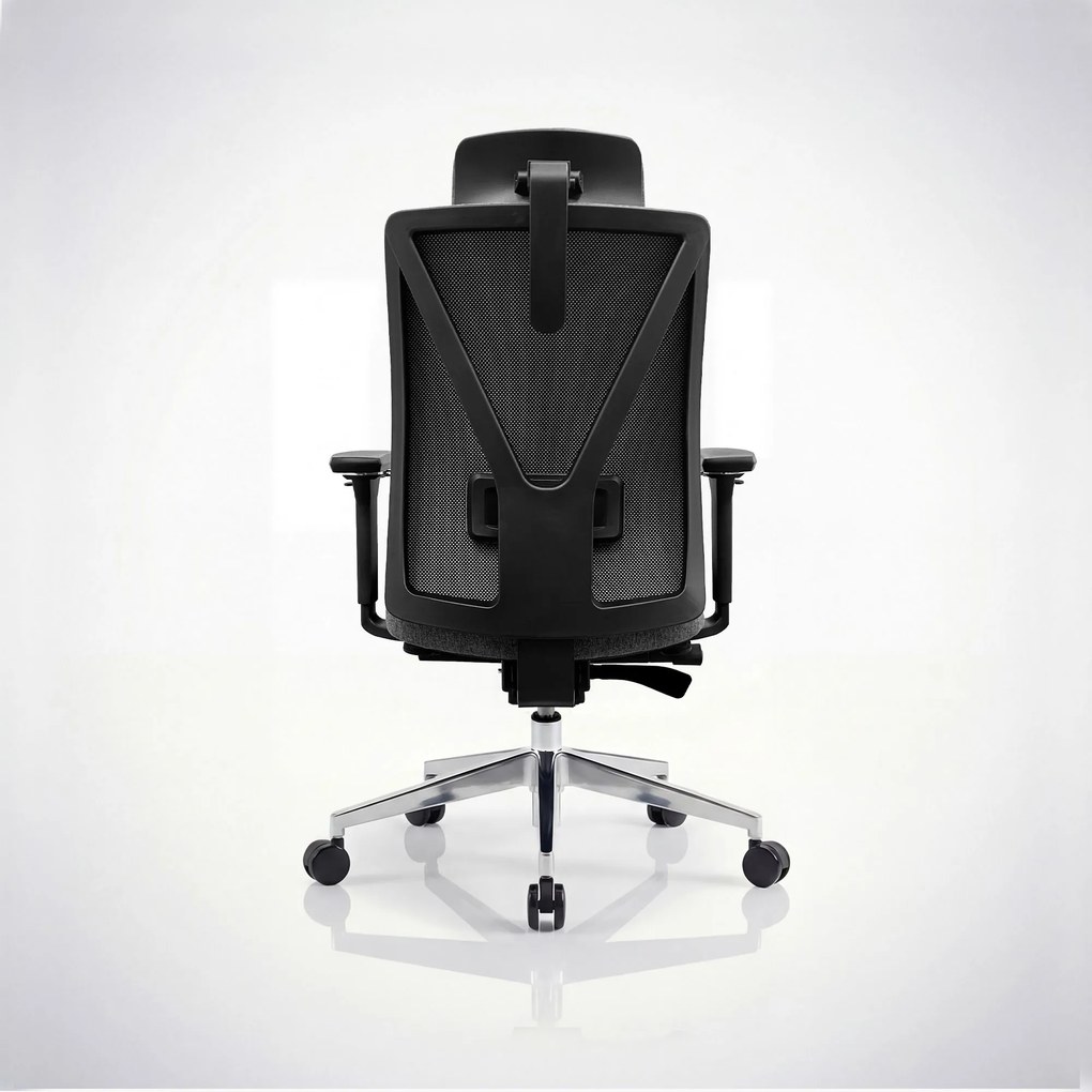 Fotel biurowy ergonomiczny obrotowy ciemnoszary: VECTOR