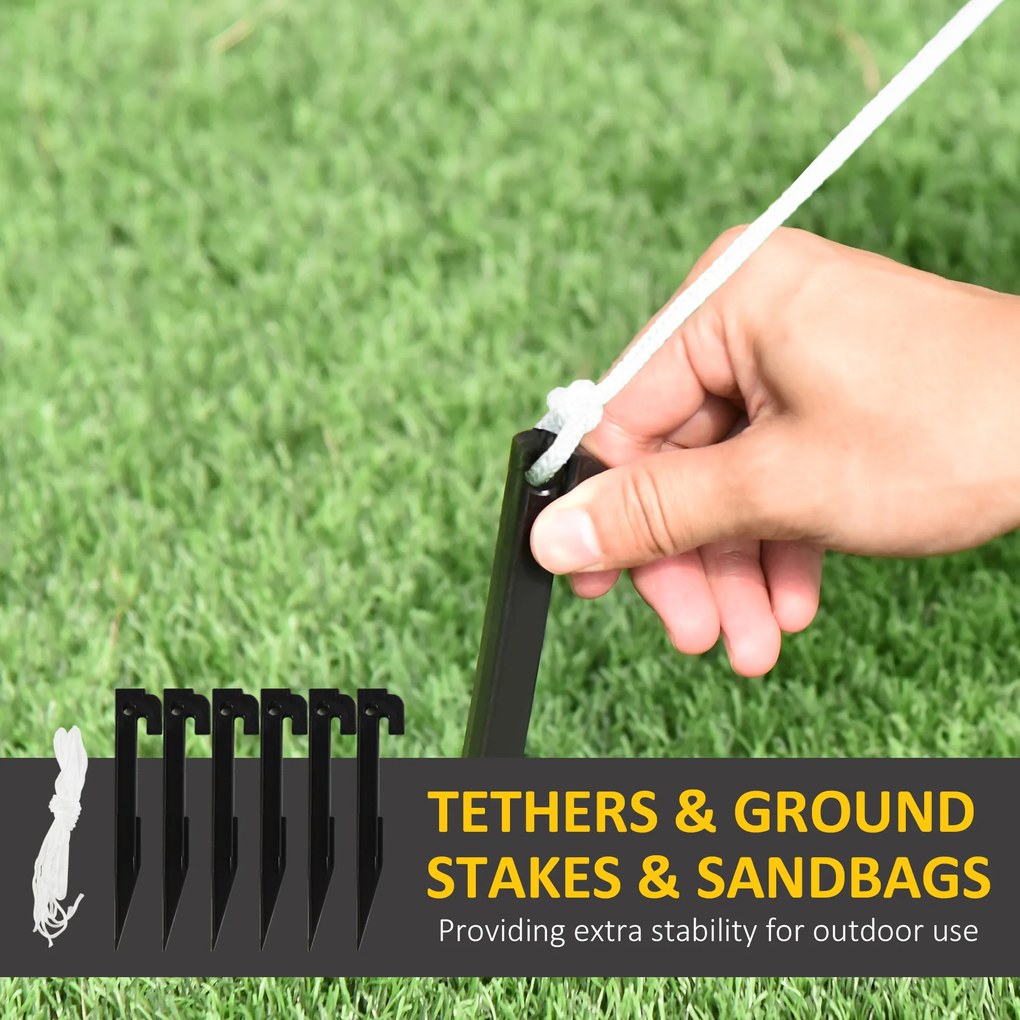 Outsunny Dekoracja Bożonarodzeniowa, Bałwanek z Tabliczką, nadmuchiwany, duży, w zestawie z dmuchawą, 103 długość x 70 szerokość x 180 wysokość cm