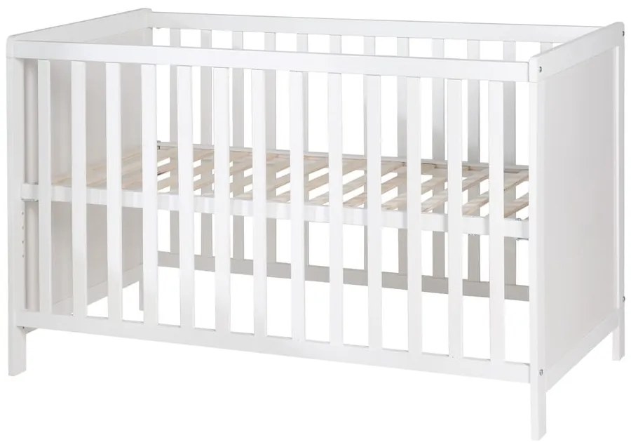 Białe łóżeczko dostawne 60x120 cm Hamburg – Roba
