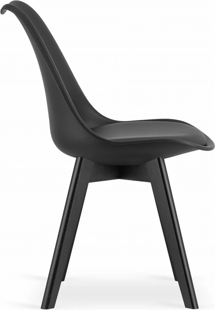 PROMOCJA Czarny krzesło BALI MARK z czarnymi nogami II klasa jakości