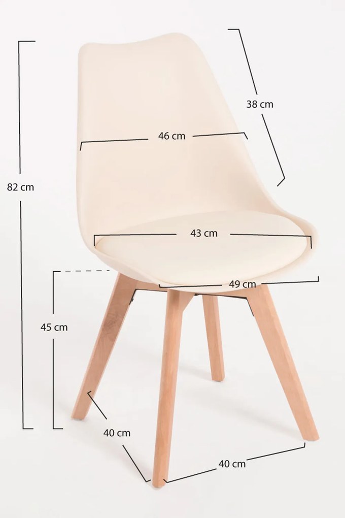 Zestaw 4 krzese Synk Basic