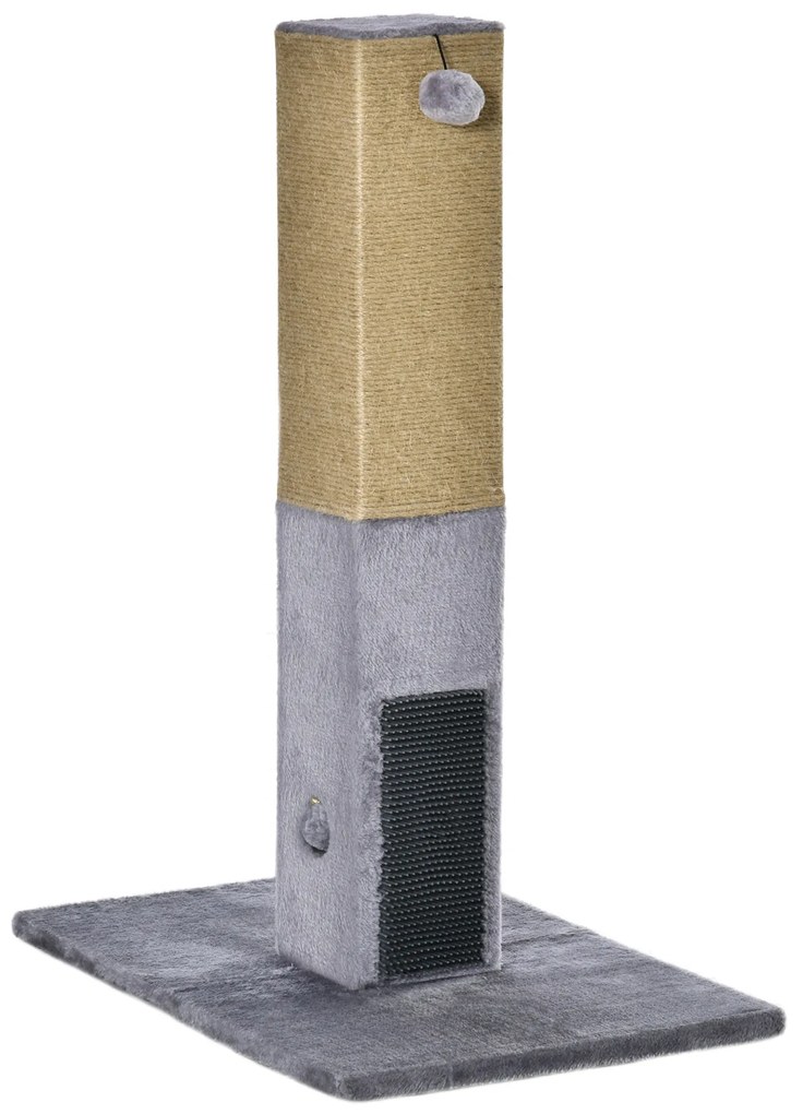 PawHut drapak dla kotów słupek drapak do ostrzenia pazurów wys. 79 cm drzewko dla kota z drapakiem z liny jutowej