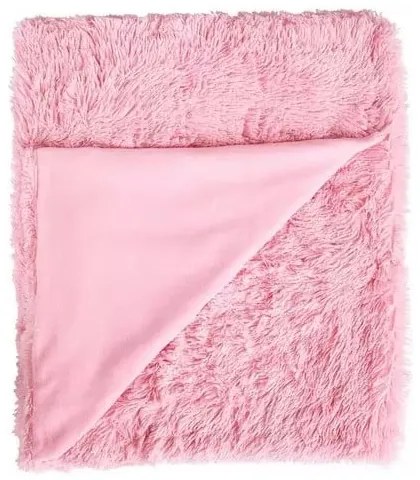 Różowa pościel z mikropluszu Catherine Lansfield Cuddly, 135x200 cm