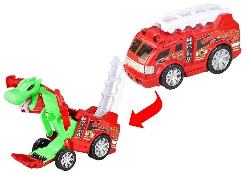 Auto straż transformacja smok 2w1 wóz strażacki
