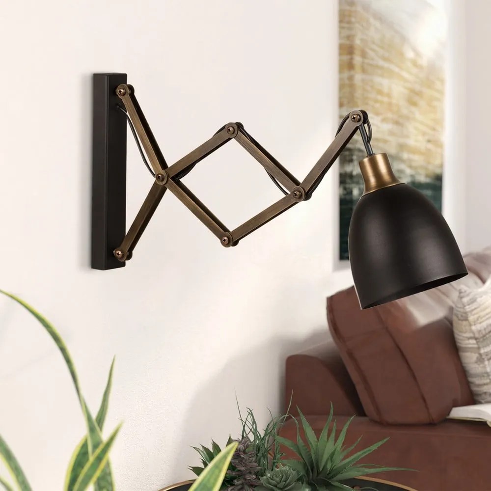 Kinkiet w czarno-brązowym kolorze ø 16 cm Sivani – Opviq lights