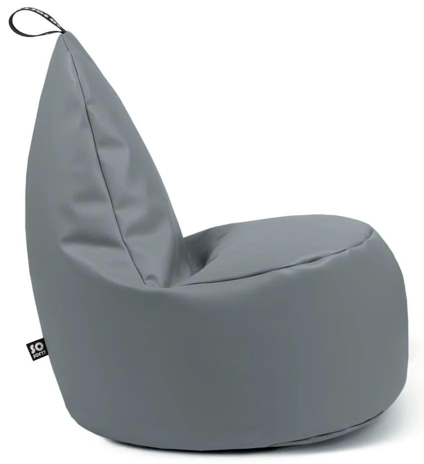 Czerwony worek do siedzenia z imitacji skóry Lull XL – So Soft?