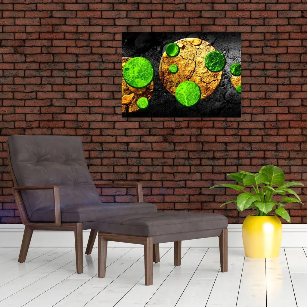 Obraz abstrakcji - Kule (70x50 cm)