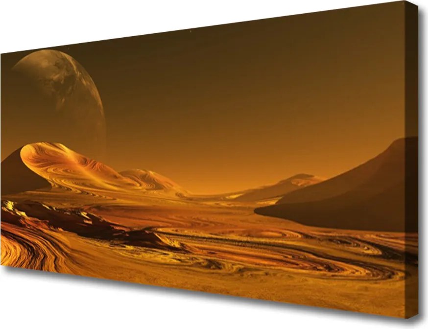 Obraz canvas na ścianę Gwieździste Niebo nad Pustynią