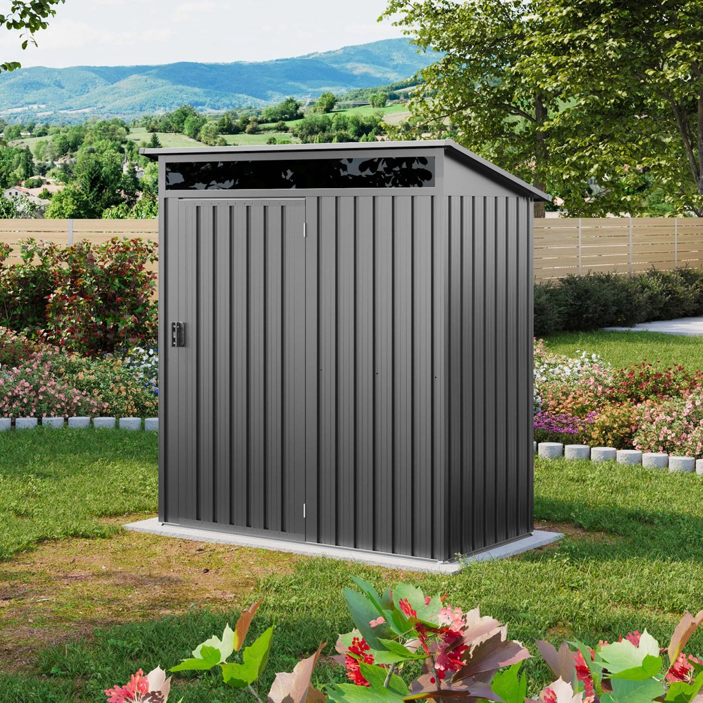 PRIMEYARD 160 x 80 cm Domek narzędziowy, szaroperłowy - (GFPV01006)