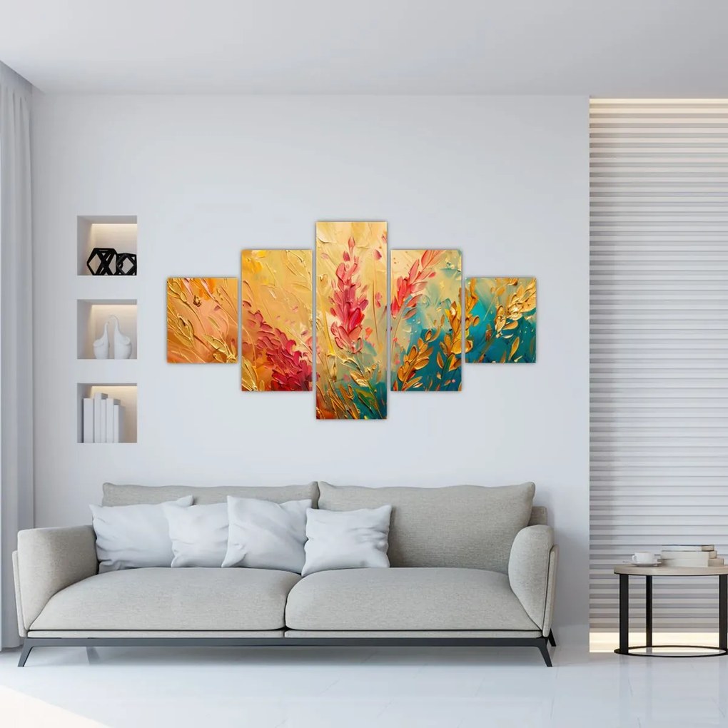 Obraz - Malowanie pola (125x70 cm)